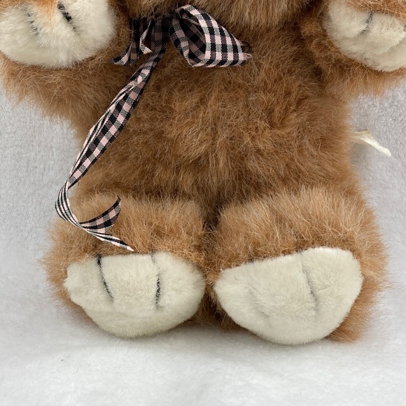 Fairview VTG 1990 Brown and White Plush Stuffed Animal Toy 13” - Picture 3 of 10